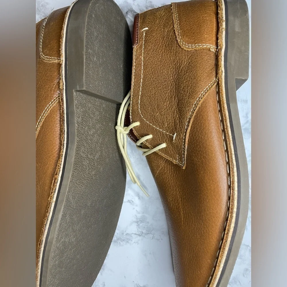 Kenneth Cole Reaction “Desert Wind” Leather Chukka Boots | Men’s 13 | Tan Brown